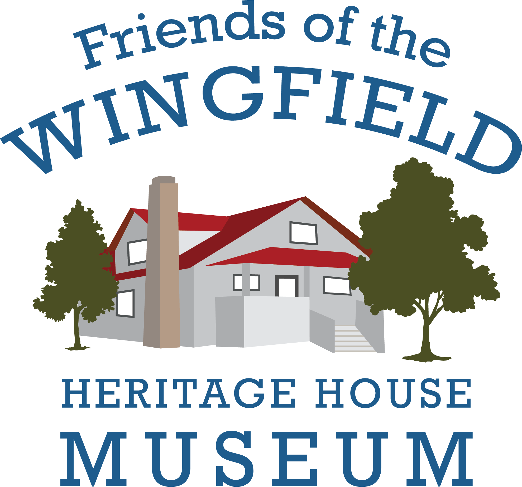 Logo with drawing of the Wingfield House